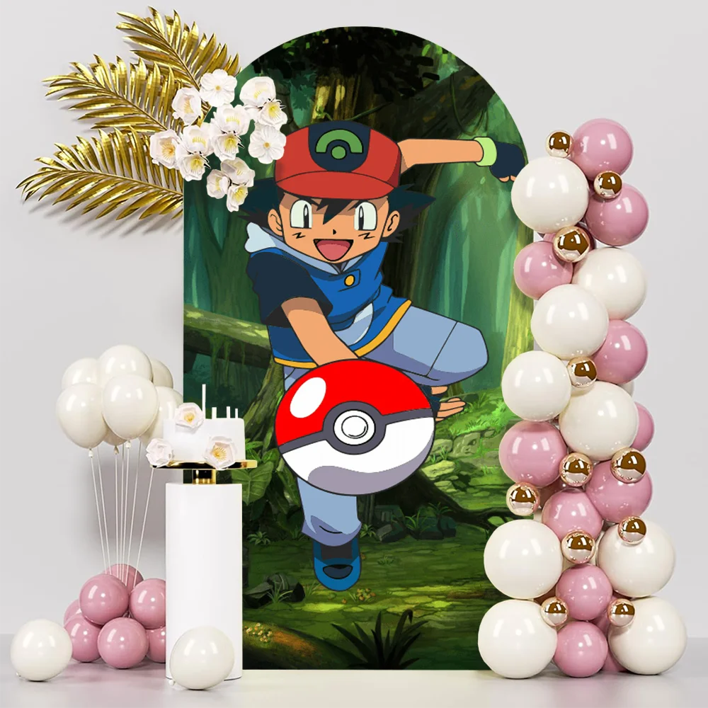 Cartoon Birthday Backdrop for Kids Birthday Party Supplies Yellow Magic Pets Photography Banner Cute Anime Party Decorations