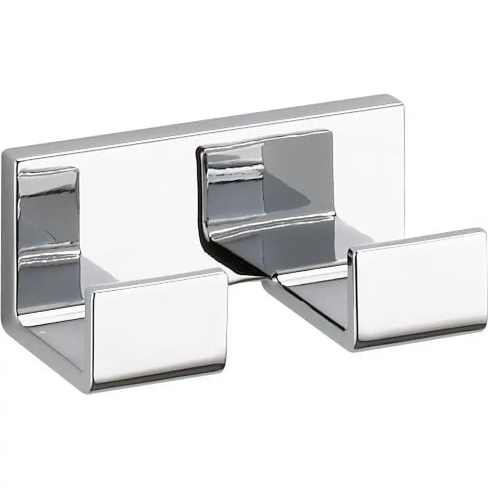 Urban Oasis Bathroom Double Robe Hook Wall-Mountable Chrome 4