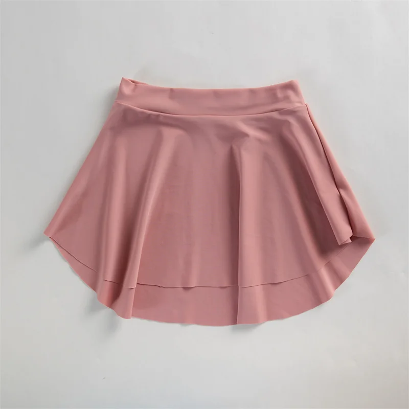 Hot Sale High Quality Many Colors Nylon Spandex Yoga Sports Kids Girls Women Adult Ballet Dance Skirts