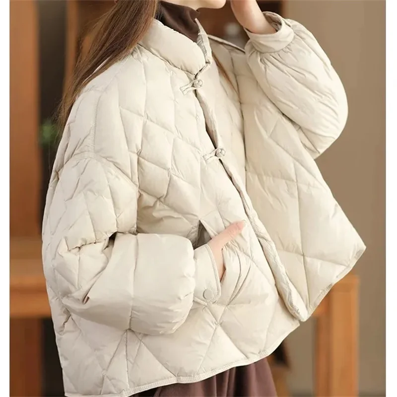 

Новинка 2025 года, зимняя пушистая куртка-пуховик, женская утепленная куртка большого размера с бейсбольным воротником, пуховое хлопковое короткое повседневное зимнее пальто
