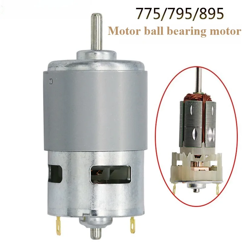 Durable 775/795/895 motor DC12V motor double ball bearing 6000 rpm 10000 rpm 12000 rpm high torque high power low noise.