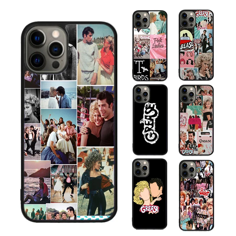 Grease Movie Collage Phone Case cover For iPhone SE2020 15 16 14 13 Pro Max Coque 12 11 Pro Max For Apple 8 PLUS 7 fundas