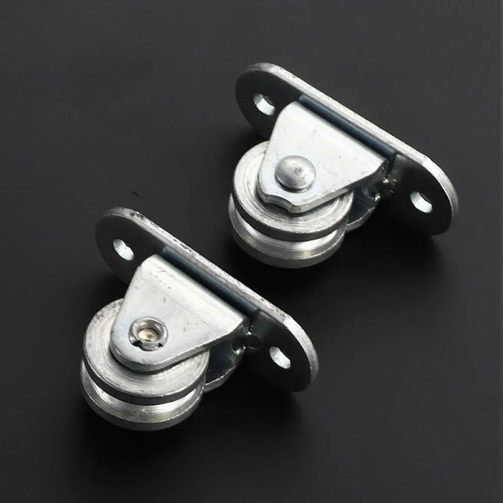Heavy Duty Fixed Pulley For Boiga Curtain Track System U Rail Fitting Sliding Hardware For Swimming Pool Sunshade Canopy