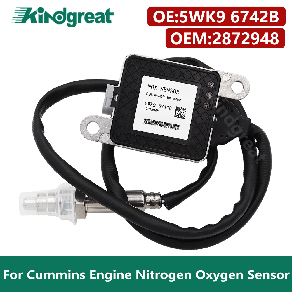 For Cummins Engine 2872948 5WK9 6742B Top Quality New Nitrogen Oxide Sensor Nox Sensor