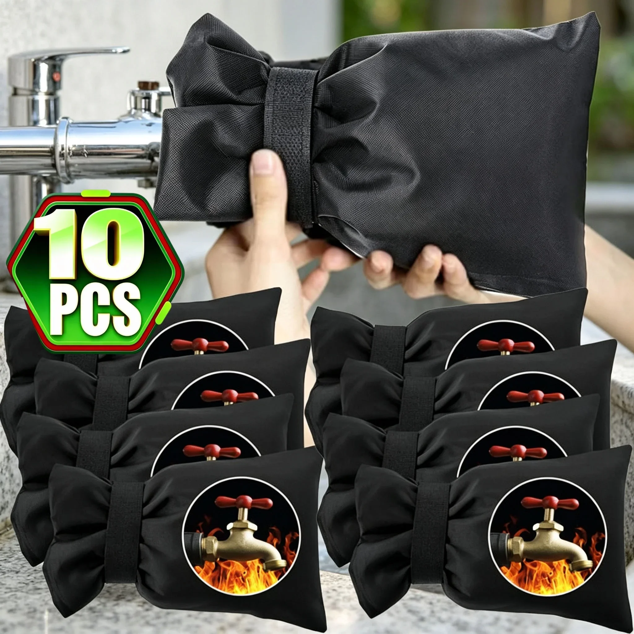 Reusable Thicken Garden Faucet Socks Outdoor Faucet Covers Winter Freeze Protection Upgraded Waterproof Hose Insulated Spigot