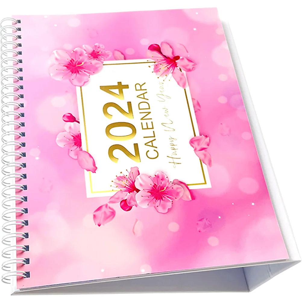 

Flipped Desk 2024 Spiral Standing Desktop Freestanding Office Decorative Countdown Blank Calendar Tabletop Perpetual Calendar