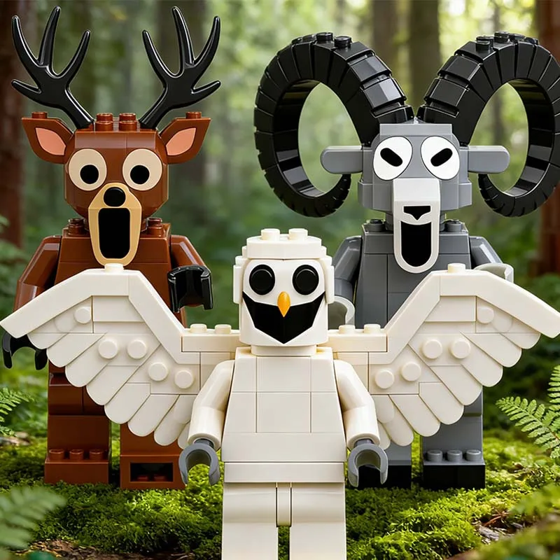 숲속의 99 밤 사슴 블록 세트 - 소년 소녀를 위한 인기 장난감 크리스마스 선물