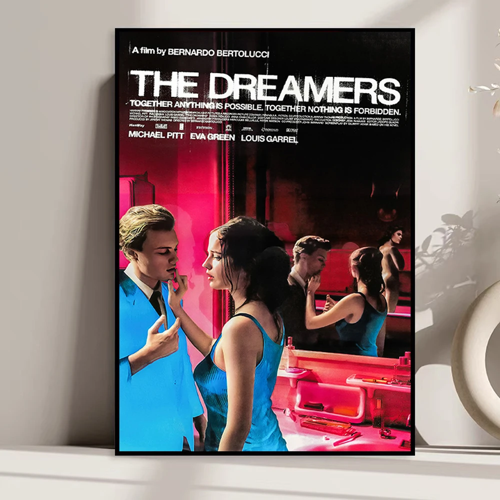 23 French Nostalgic Art Classic《The Dreamers》Wonderful Movie Deco Painting Print Silk Fabric Poster Indoor Room Gift