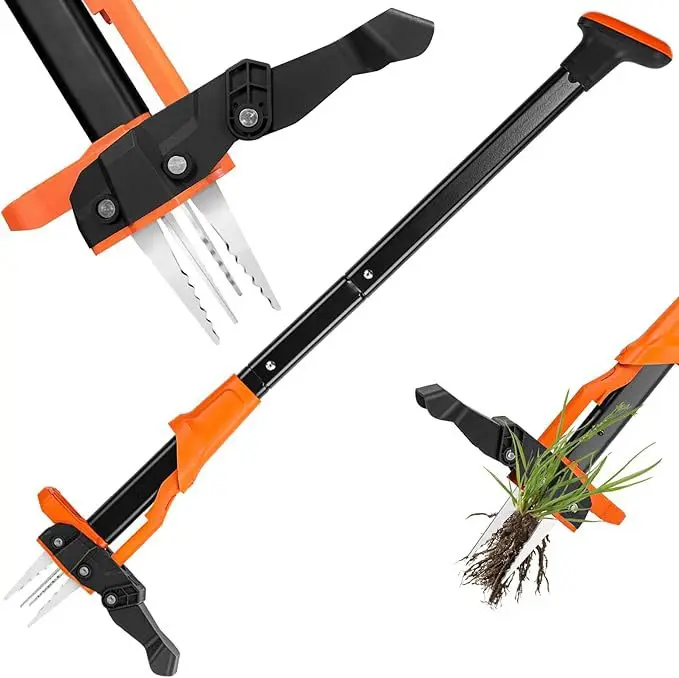 Standing Garden Weeding Tool, Manual Labor‑Saving Root Puller, Durable Hand Weeder for Garden Yard Weed Removal