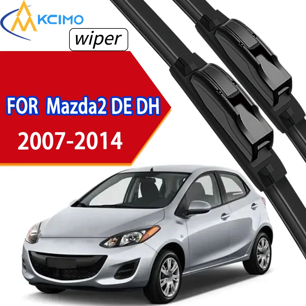 

Front Window Wiper Blades 2Pcs for Mazda2 DE DH 2007-2014 Premium Natural Rubber Wipers