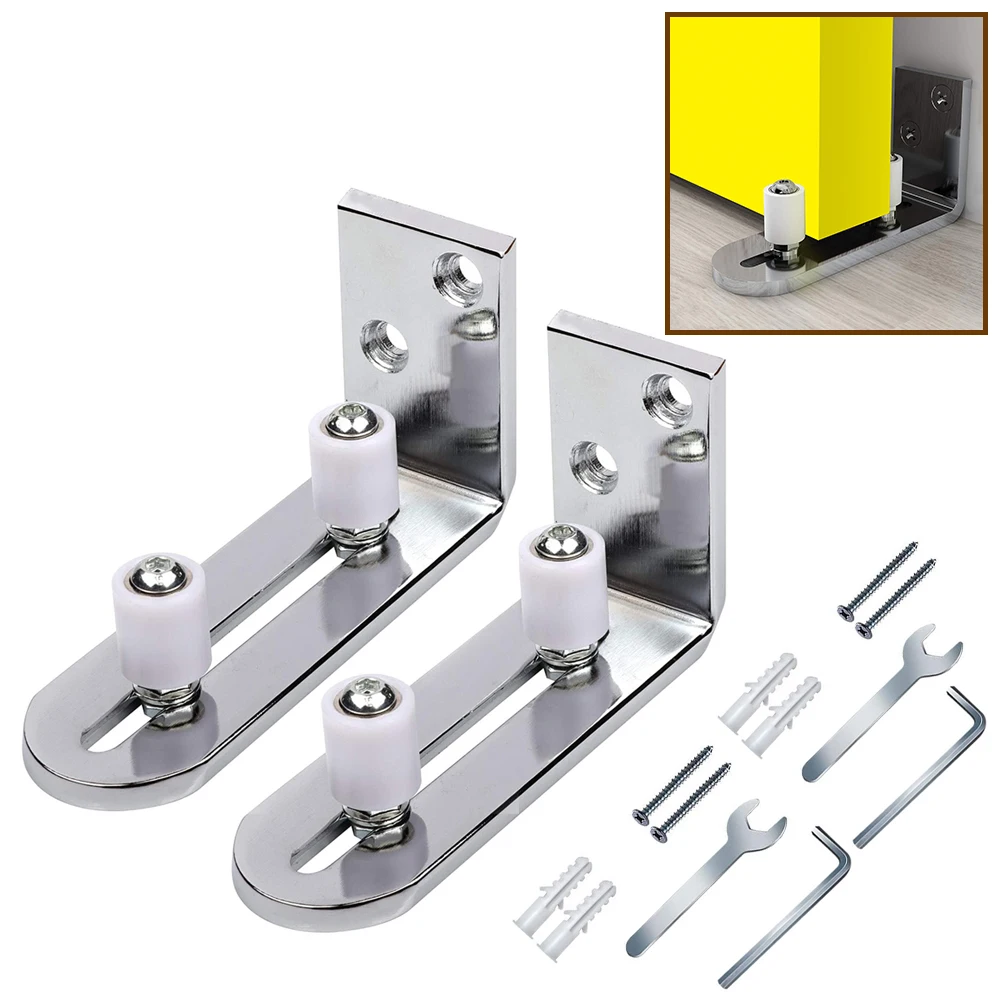 

LWZH Sliding Barn Door Floor Guides Stainless Steel Door Hardware Accessory Sliding Doors Stopper For Sliding Barn Door