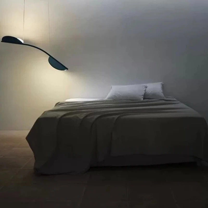 Italie Restaurant île Art lustres lampe de Table à manger longues feuilles salon de thé concepteur moderne créatif lumières nordique