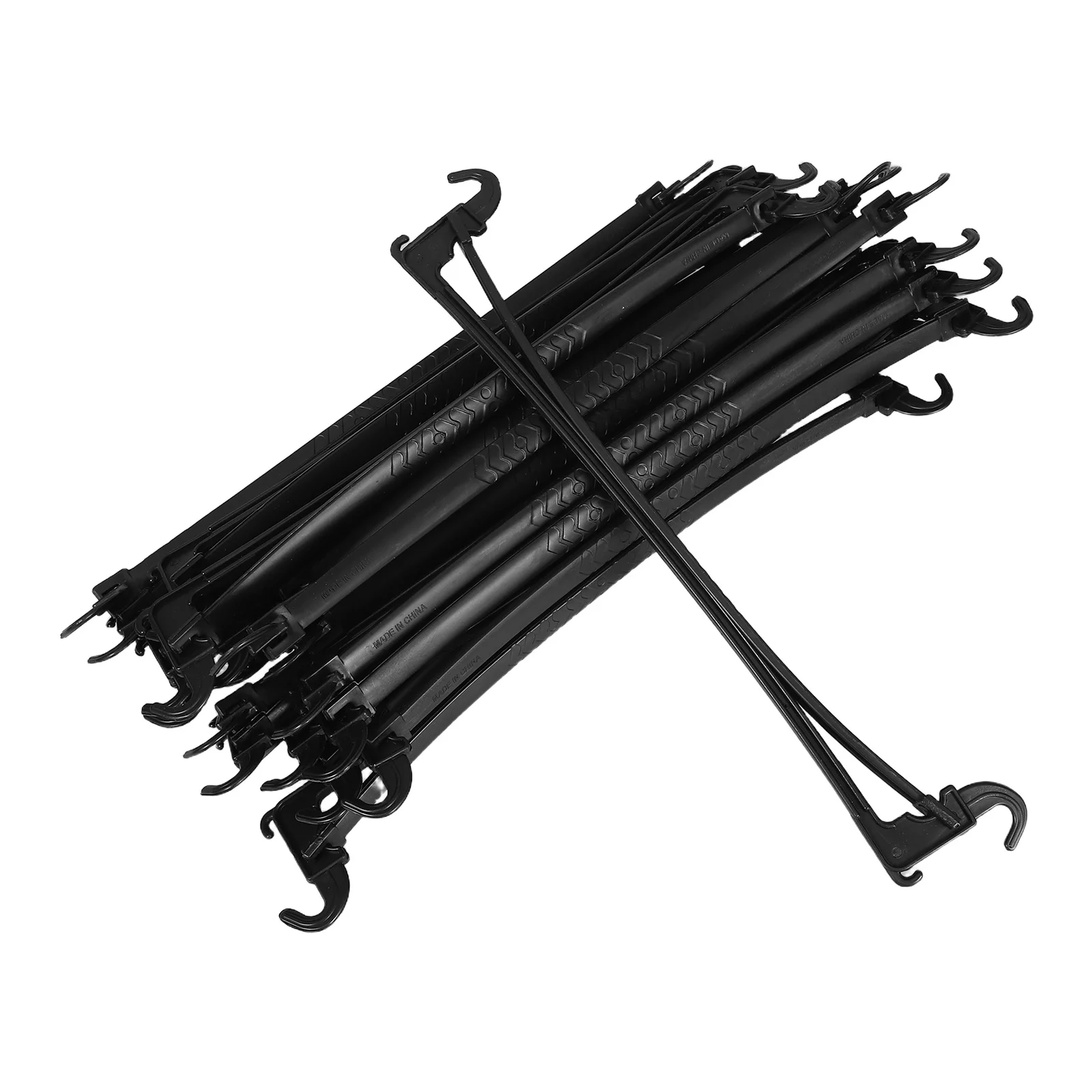 

20Pcs Non Slip Plastic Hanger Locking Bar Closet Rod Extender Clothes Hanging Rods Space Saving Wardrobe Organizer