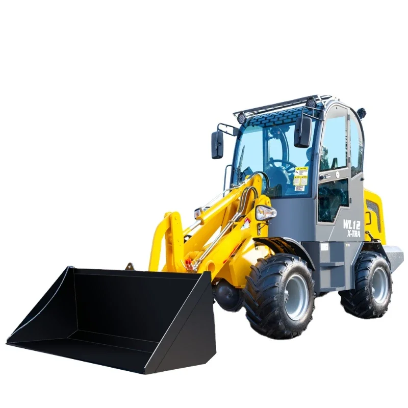 Bucket small front wheel loader loading 1 ton Canada America hot saleagricultural machinery and auxiliary tools