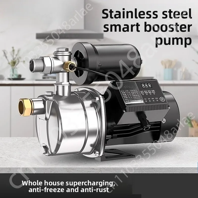 Household Fully Automatic Water Pump 370W-1500W Self-Priming Stainless Steel Silent Tap Booster Pump for Water Supply System