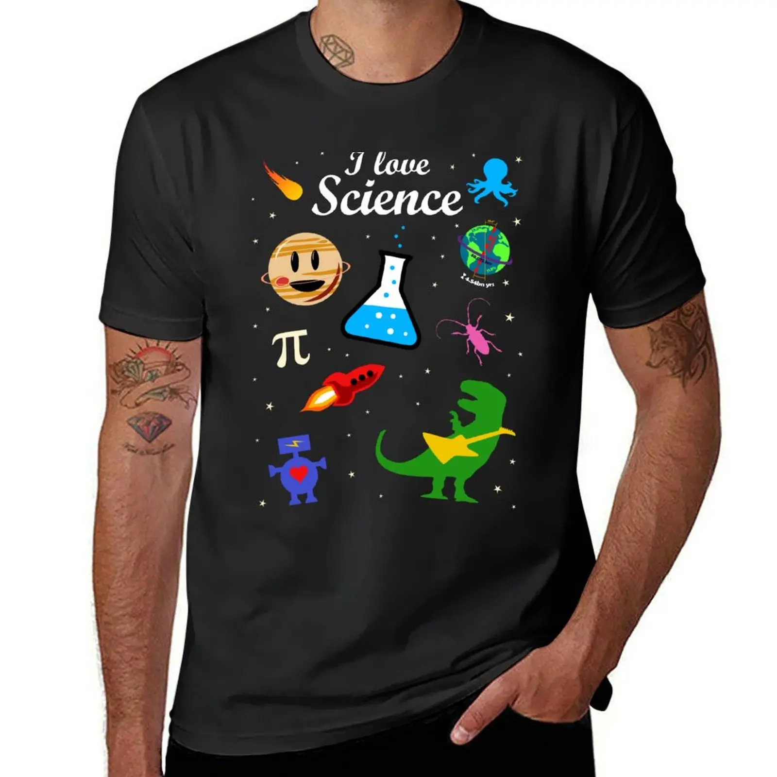 

I Love Science T-Shirt customizeds aesthetic clothes oversized sweat funny t shirts for men