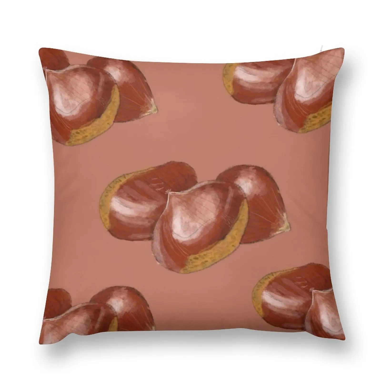 “Fall” in love with chestnuts Throw Pillow Cushions For Children Embroidered Cushion Cover Luxury Cushion Cover pillow