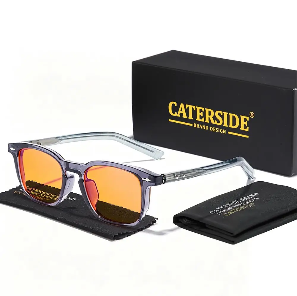 CATERSIDE Herren-Gaming-Brille mit 99% Anti-Blaulicht TR-90 Quadratischem Rahmen AR Antireflexbeschichtung Gaming-Brille Augenschutz – Detail 7