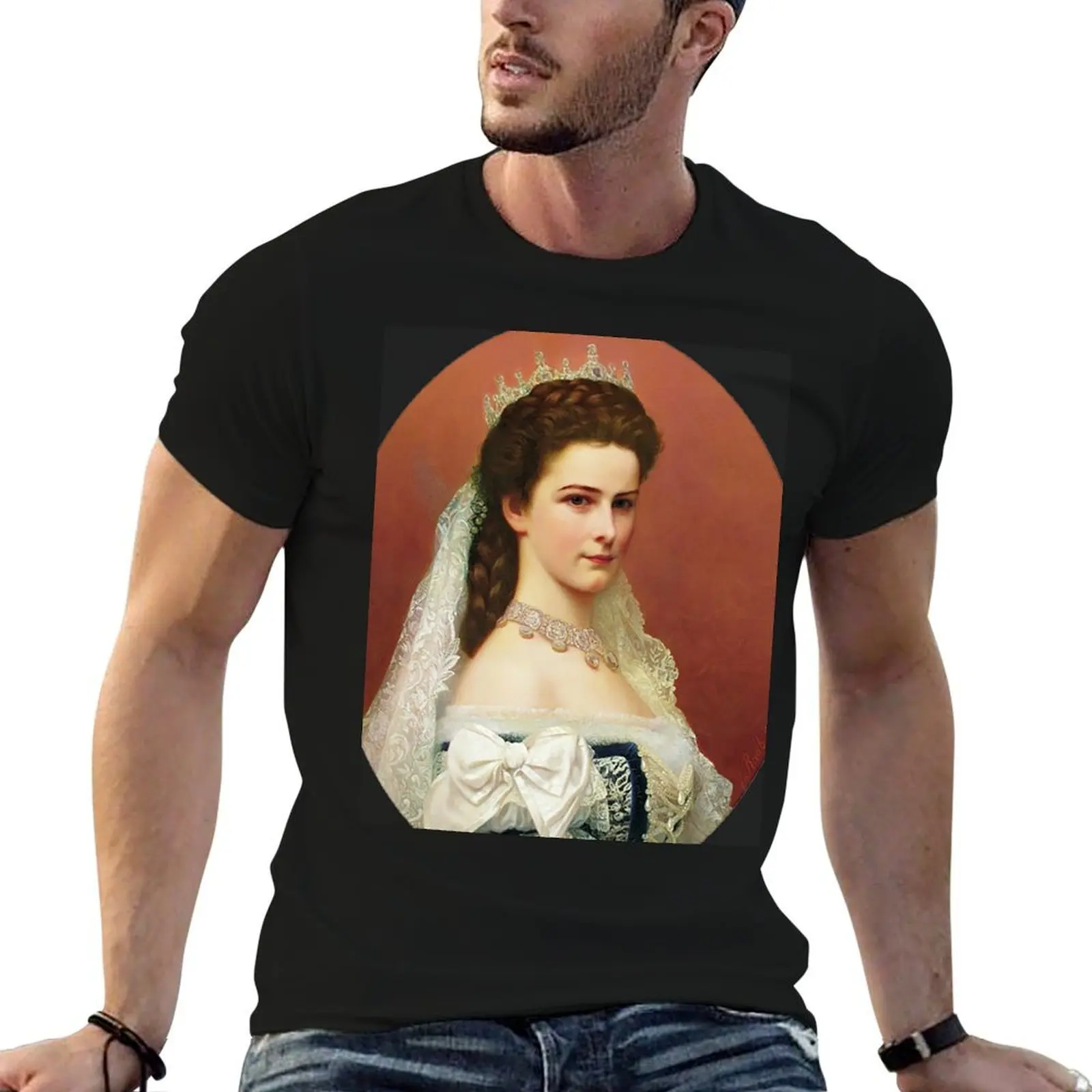 

30 t at custom printed T-Shirt t for quality man t age high shirts shirts shirt cotton Empress print Sissi
