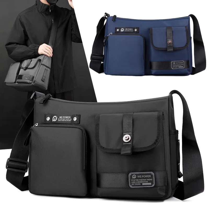 

TOP Nylon Waterproof Shoulder Sling Chest Bag Outdoor Travel Large Capacity Crossbody Bag Lightweight Backpack