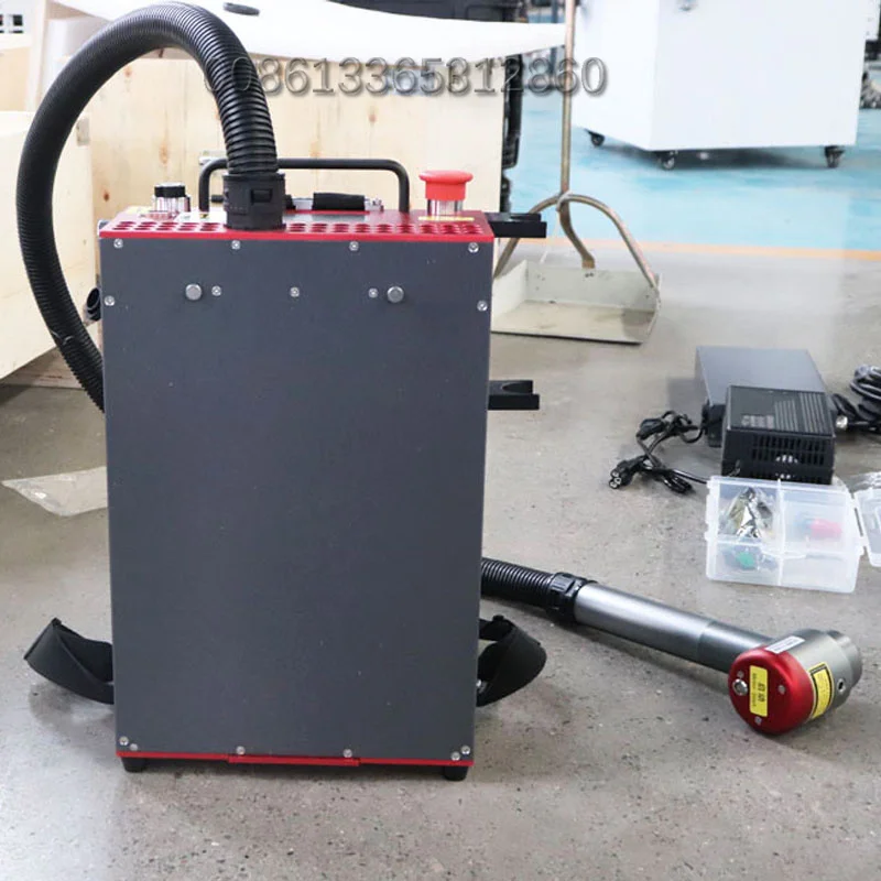 Maxcool Backpack Pulse 200w Fiber Laser Cleaner for Epoxy Paint Rust Oily Stains Cleaning