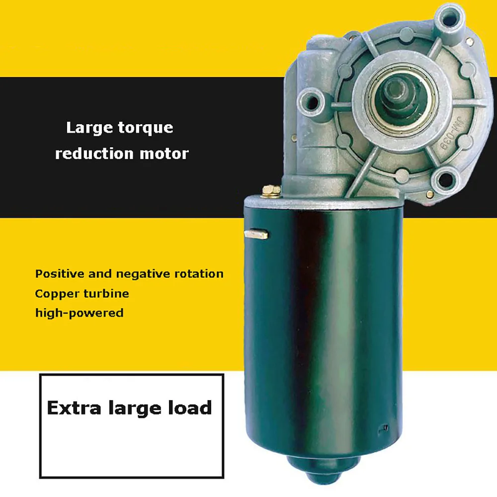Low Speed High Power Forward and Reverse Motor 24V 80W 100W 150W 200W DC Worm Gear Motor Speed Control Motor High Torque