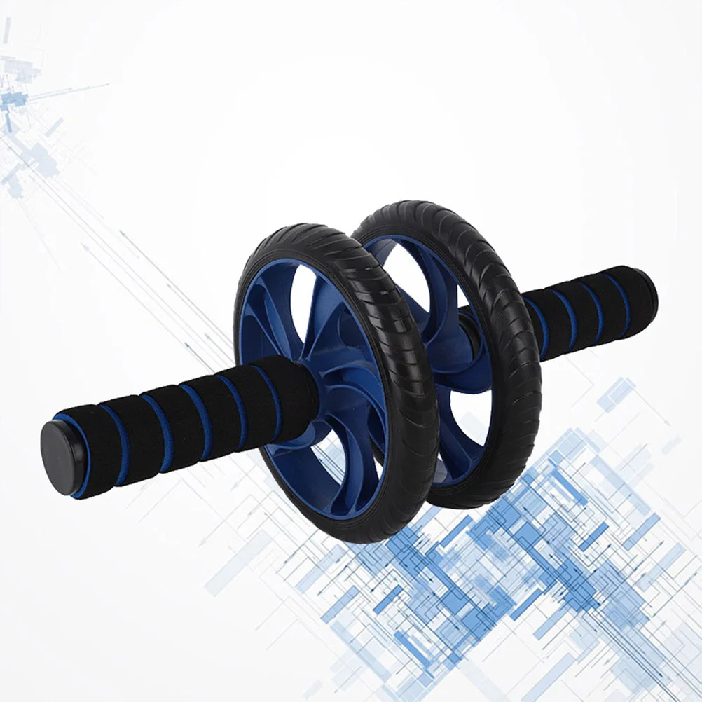 

Two-Wheeled Abdominal Wheel Stable Dual Wheels Lightweight Ab Roller for Burn Fat Build Muscle Fitness Equipment Blue