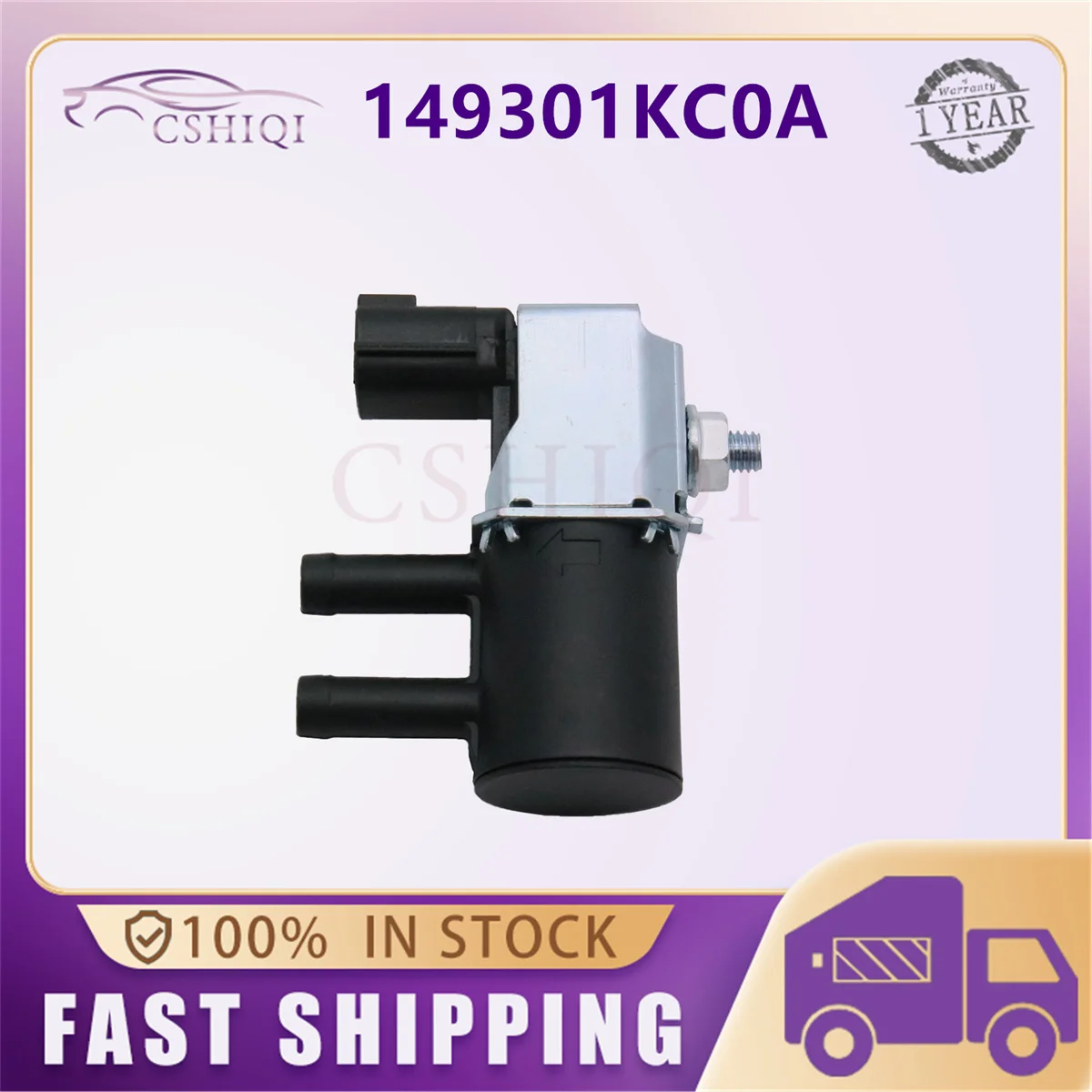14930-1KC0A For Nissan Juke Sentra Versa Versa Note 2011-2017 Vacuum Valve Vapor Canister Purge Solenoid 149301KC0A 14930 1KC0A