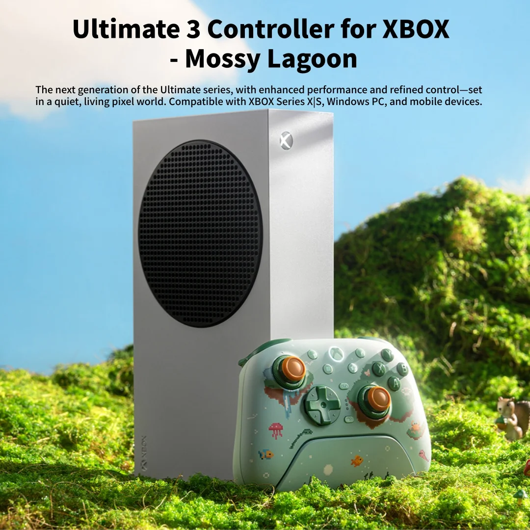 8BitDo Ultimate 3 Controller for XBOX-Mossy Lagoon for Xbox Series X|S Android IOS PC Gamepad for Xbox Controller TMR Joysticks