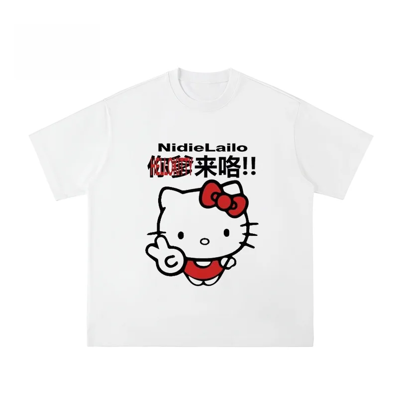 

New Men's and Women's Short Sleeved 3D Printed Kitty Cat, Trendy Quick Drying Casual Acceleration Short Sleeved