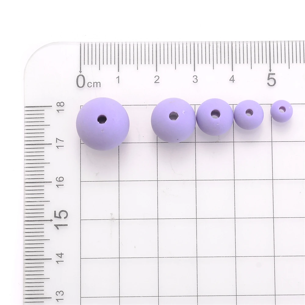 6/8/10/12/14mm Mix Matte Acrylic Macaroon Spacer Beads Loose Jewelry Round Bead For Making Bracelet Necklace Earring Diy Jewelry