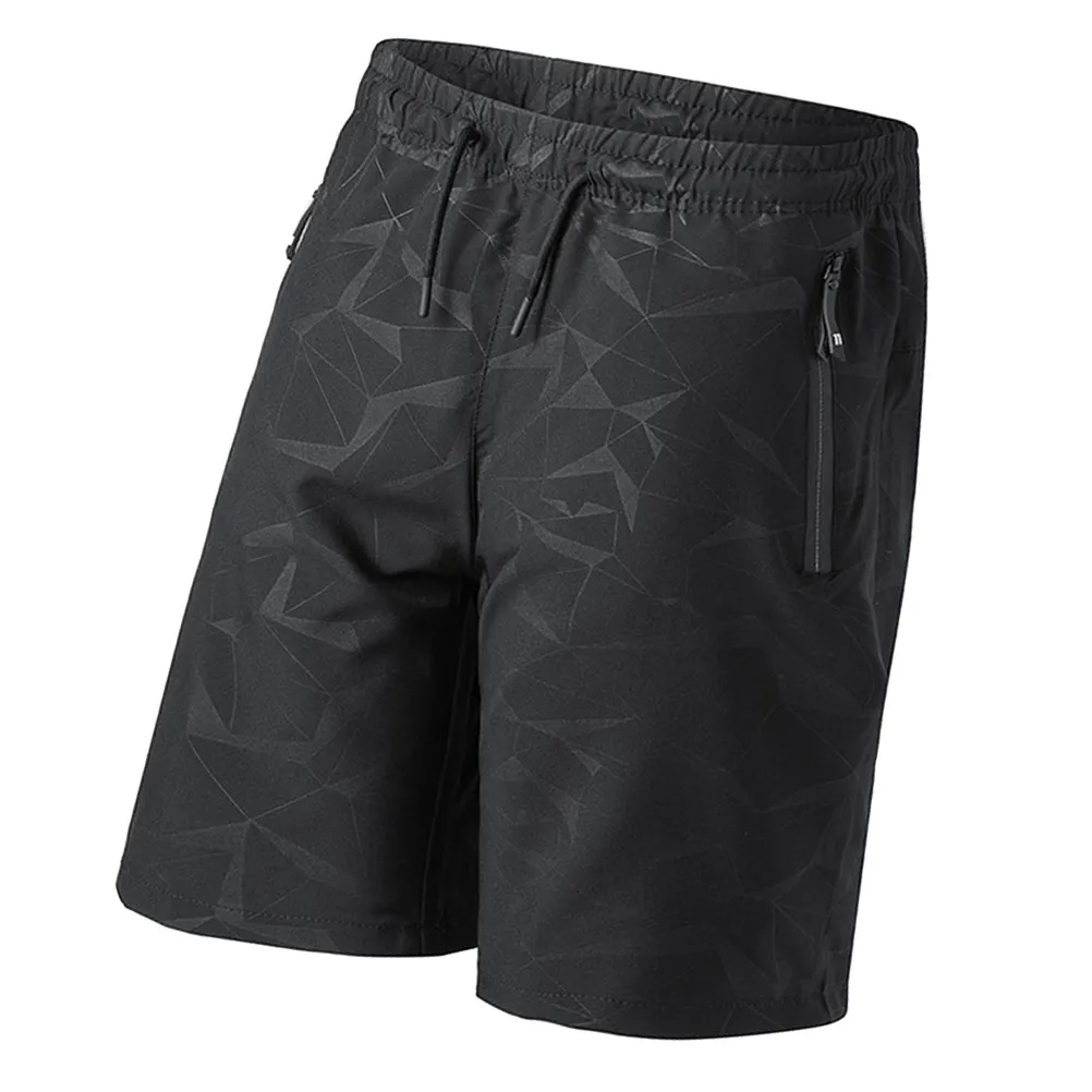 Black Summer Short Pants for Men Premium Breathable Fabric Sports Trunks Ideal for Surfing Swimming Running Yoga Training