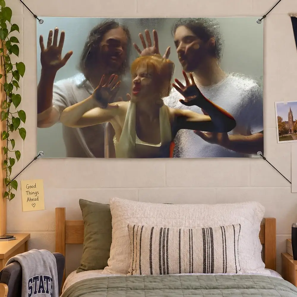 Band Pop Rock Paramore Flags Decorative Flag Banner Indoor Bedroom Dorm Gaming Room Wall Party Club Decor Fan Gift