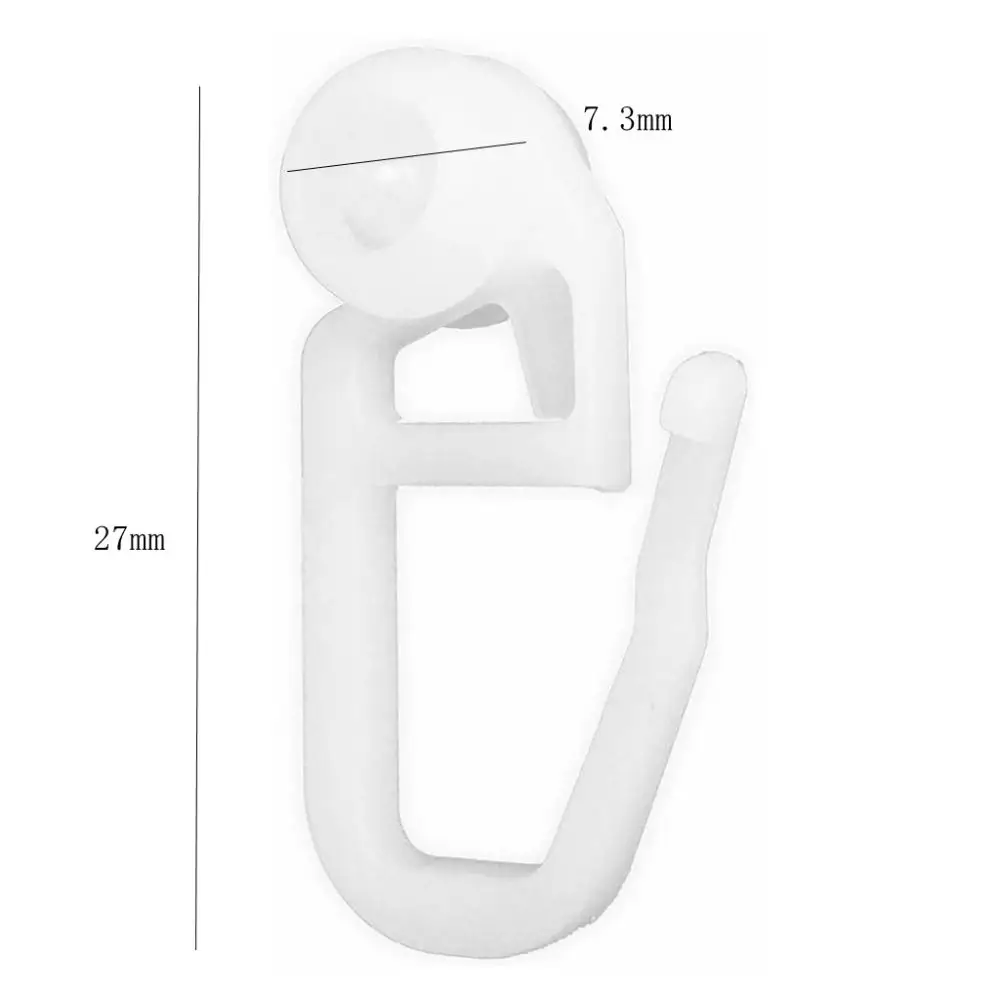 Replacement Curtain Rail Runners Plastic Sliding Rollers Universal Drapery Track Gliders For Home Window Blind Maintenance Kit