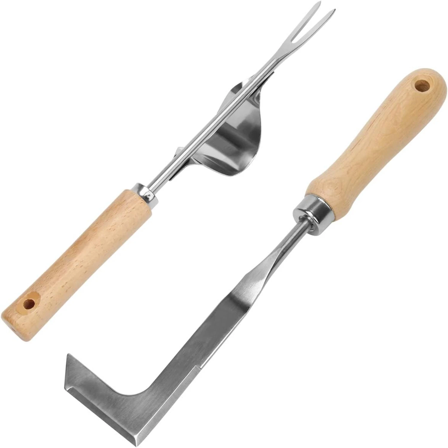 

Zhaoyao Weed Puller Tool for Garden - 2 Pack Stainless Steel Crevice Weeding Tool
