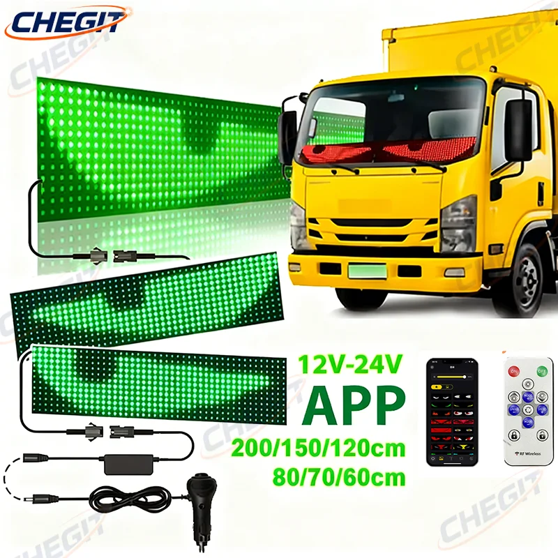 

Big Truck Eyes Matrix Pixel Panel Display Screen Flexible Car Graffiti Shop Reminder Light with Scrolling Text Animation