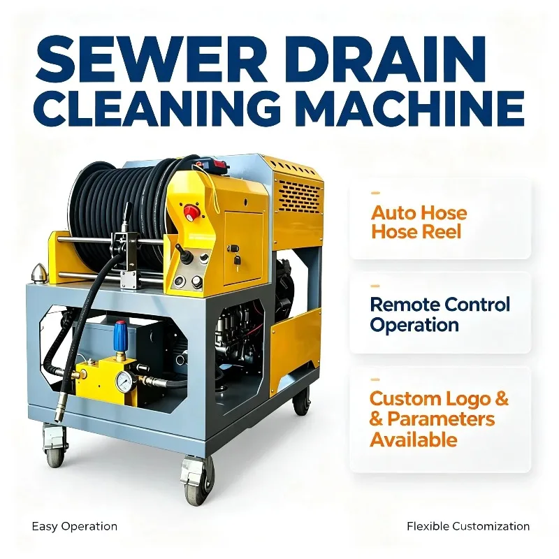 Sewage Pipeline Purification Equipment, Gas Driven 200bar Heavy-duty High-pressure Industrial Pump Coil Dredging Machine