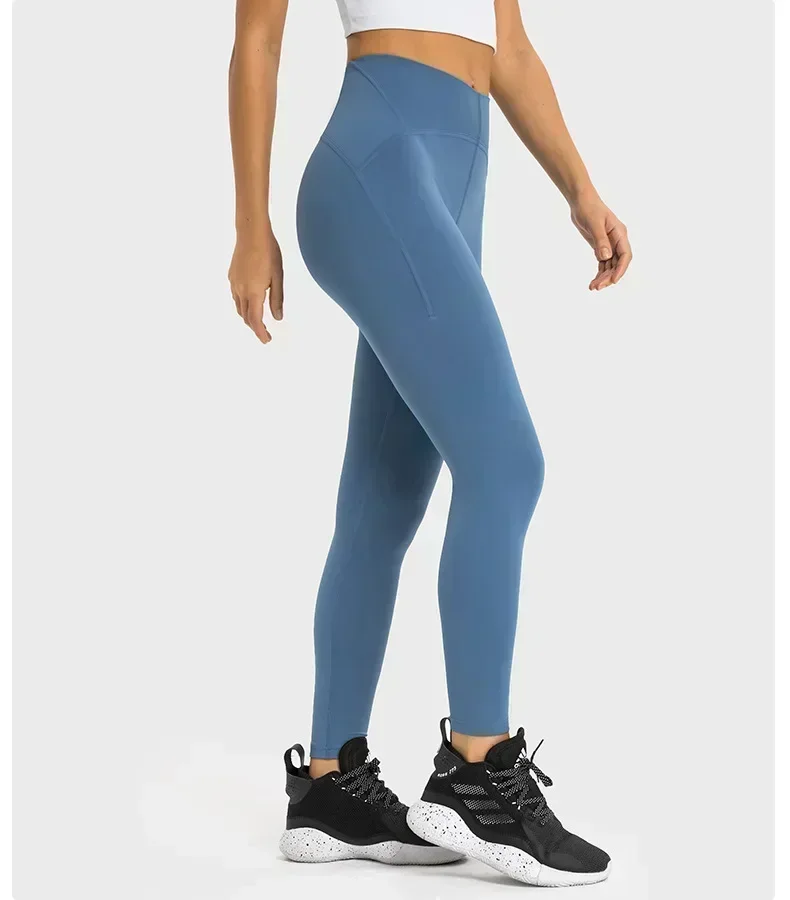 Lemon-mallas deportivas de Yoga para mujer, pantalones de cintura alta para gimnasio, Fitness, ropa para correr al aire libre, tenis, pantalones de entrenamiento