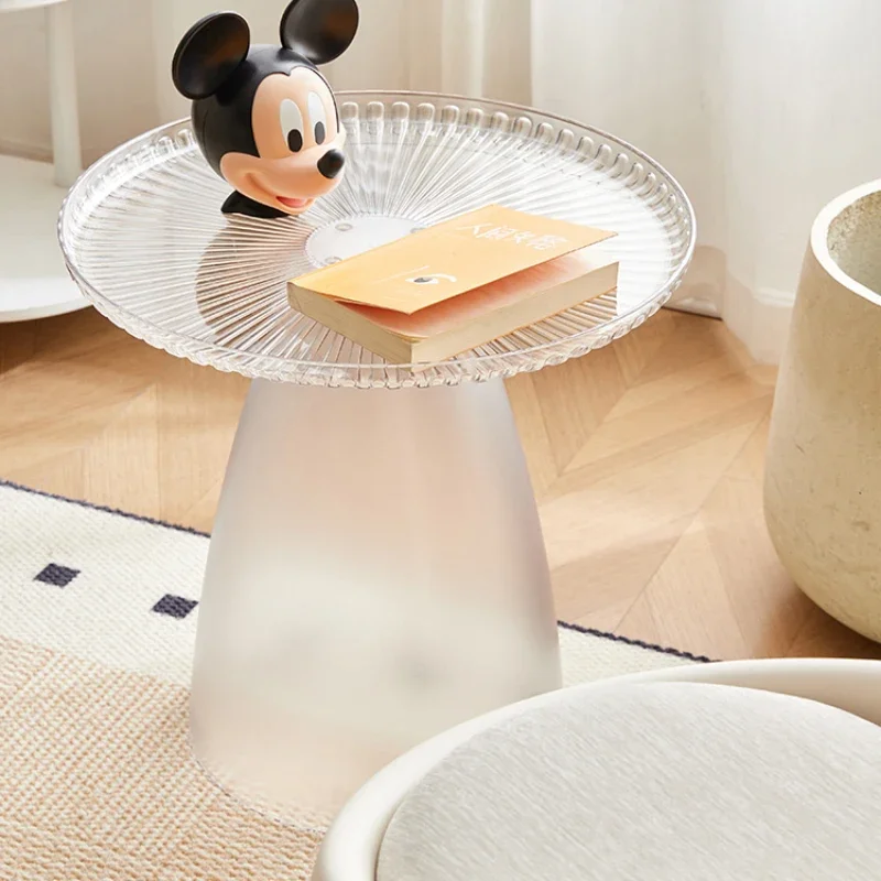 Transparent Edge Table Modern Living Room Round Home Creative Bedside Coffee Table Мебель Desk Furniture Mesa Centro Salon 가구 image 5