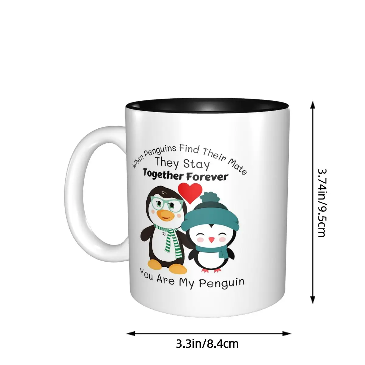 When Penguins Find Their Mate They Stay Together Forever You Are My Penguin Mug Ceramic Coffee Cups Tea Mugs Milk Cup Drinkware