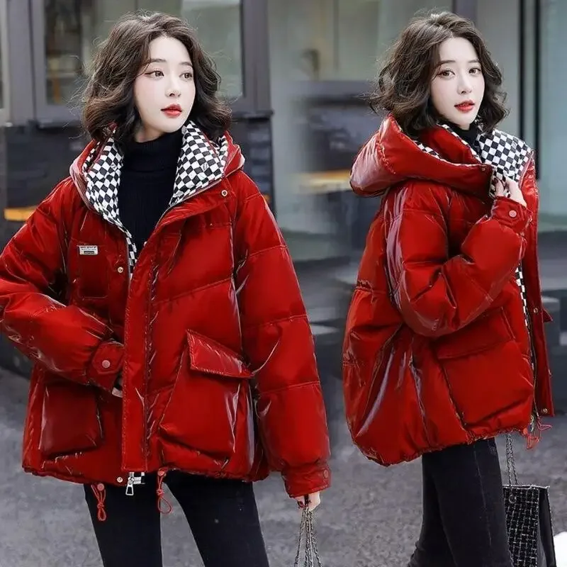 Winter Women's Cold Coat Parkas Glossy Puffer Jacket White Duck Down Super Hot Coat Fur Collar Snow Outercoat Cheap Wholesale