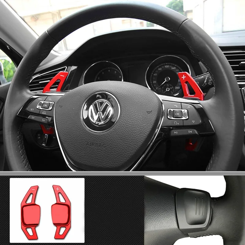 

Aluminum Alloy for VOLKSWAGEN VW CC Tiguan Tayron Golf Magotan Car Steering Wheel Paddle Shifter Lever Interior Car Shift Paddle