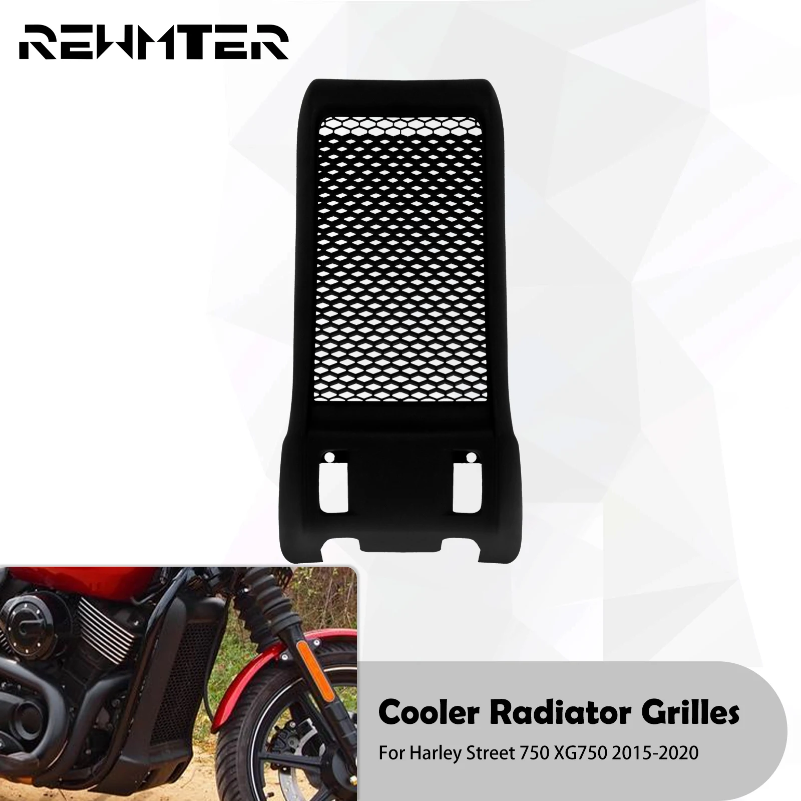 

Motorcycle Radiator Grilles Protector ABS Water Tank Cooling Cover Cooler Grill Shield Guard For Harley Street 750 XG750 2015-20