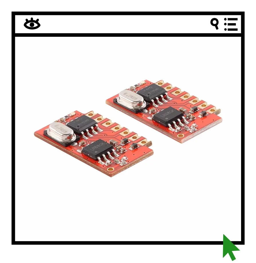 5PCS Micro-R5Pro-M3 (433MHz) Smart Home Appliance and Home Furnishing Micro-Power RF Receiving Remote Control Wireless Module
