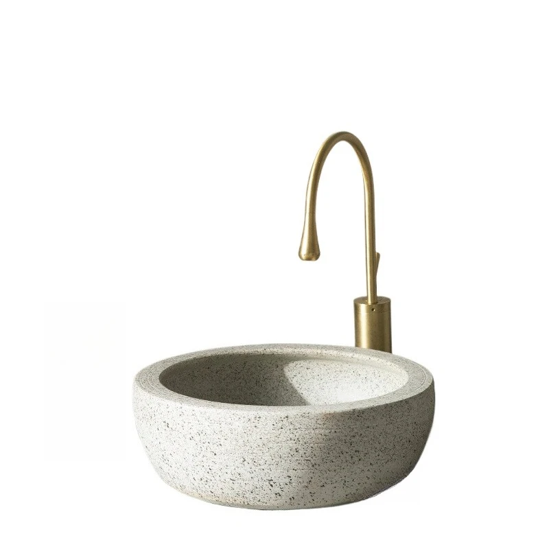 

Керамическая настольная раковина для мытья рук, бытовой балкон, умывальник для ванной комнаты, ретро-умывальник B & B