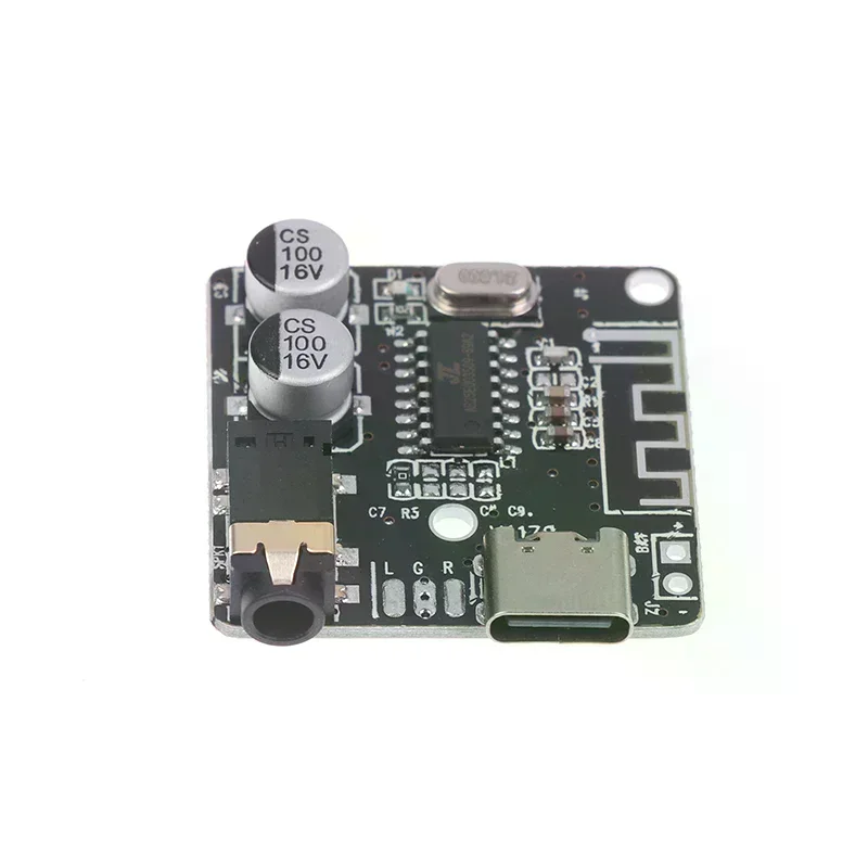 Type-C Bluetooth Audio Receiver Board Bluetooth 5.1 MP3 Lossless Car Audio Decoder Board Wireless Stereo Music Module 3.7-5V