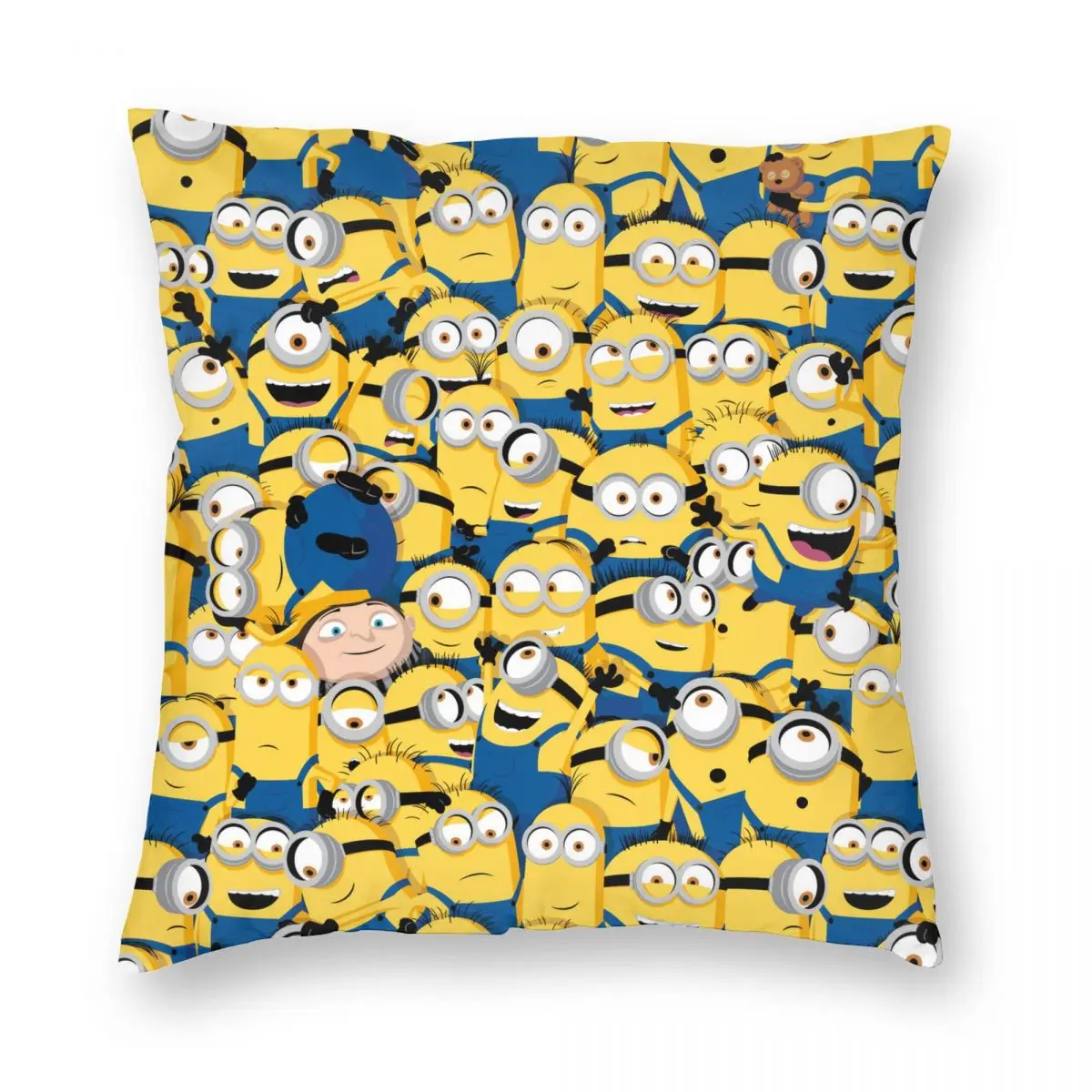 

S-Minions Cute Cartoon Gru Pillowcase Soft Polyester Cushion Cover Decor Banana Pillow Case Cover Bed Wholesale 40X40cm