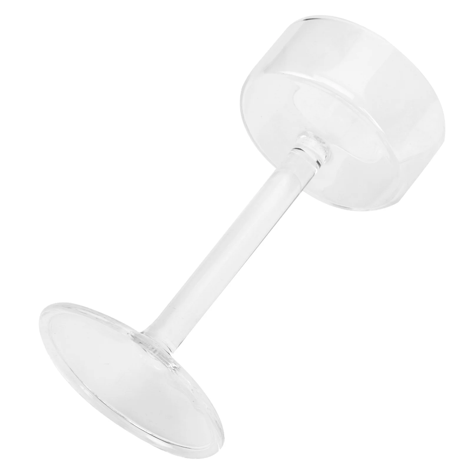 

Standing Glass Candleholder Creative Goblet Design Sticks Long Stem Decorative Candlestick Home Decor Stand