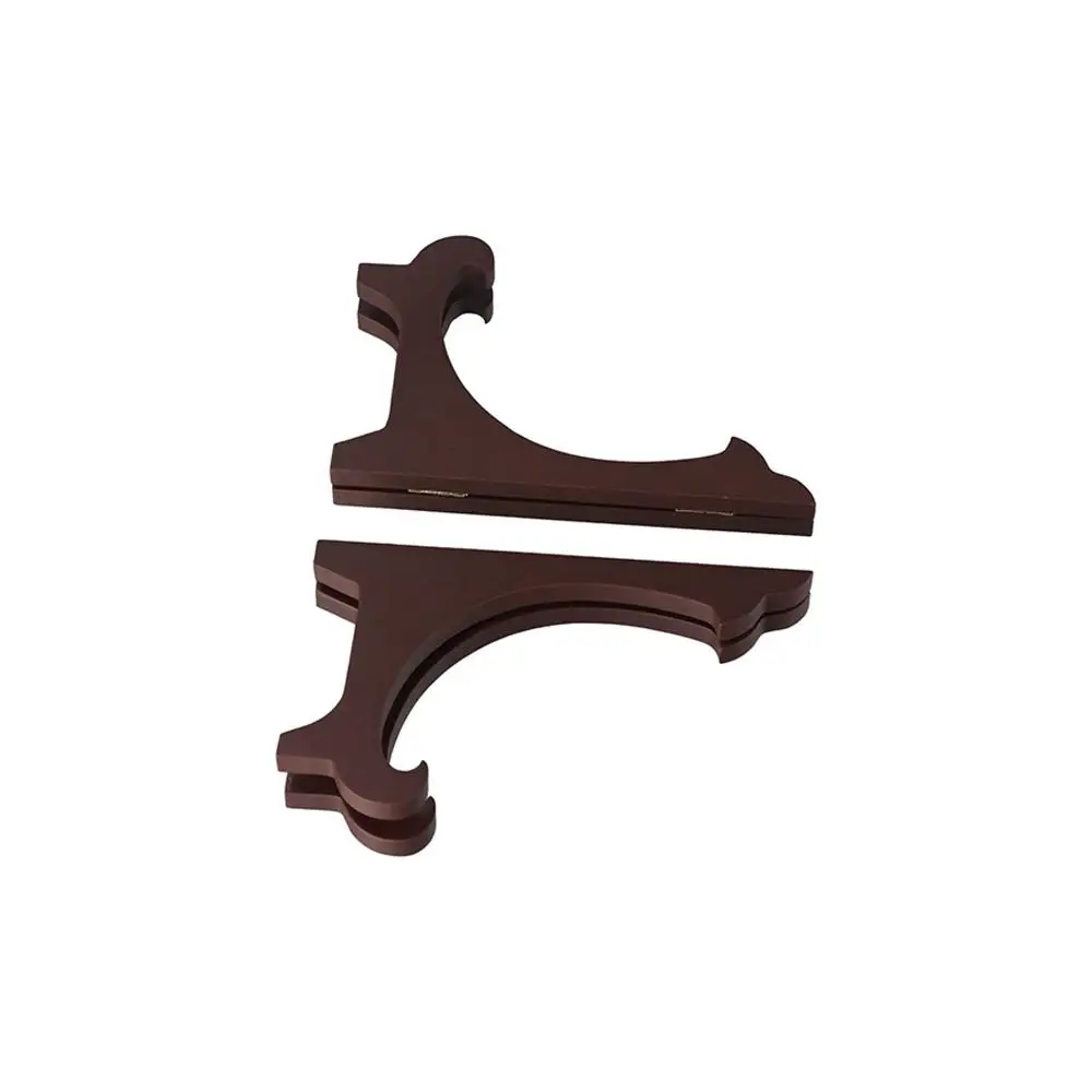 Multifunction Wooden Home Decor Adjustable Foldable Storage Bracket Easel Plate Rack Storage Rack Display Stand