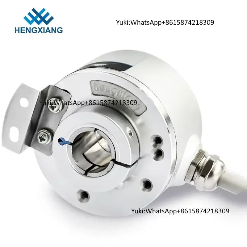 ITD21A4Y82 Incremental Optical Encoder K50 Hollow Shaft 14mm Through Hole High Resolution IP50/IP65 Spring Plate Mounting